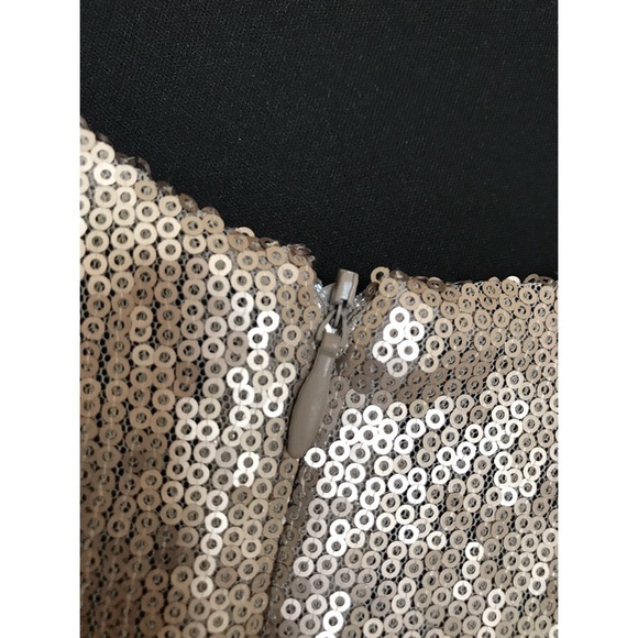 S O L D | Gold Sequin Mini Dress - Picture 4 of 6